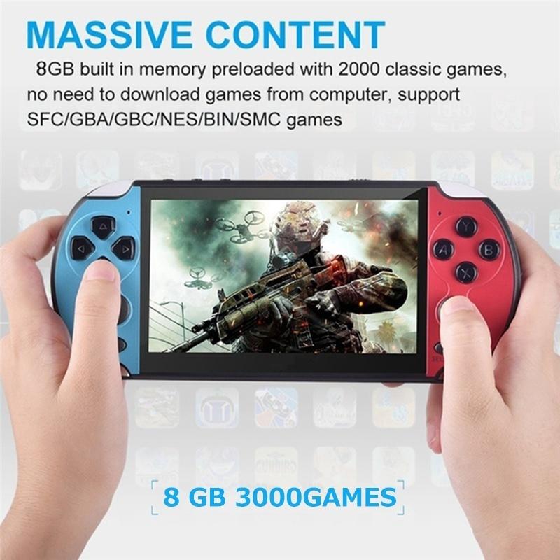 Neues Upgrade 5,1-Zoll-Handheld-Gaming-Player 8 GB ROM PSP-Konsole Handspielmaschine Integrierte 3000+ Spiele PK PSP-Spielekonsole