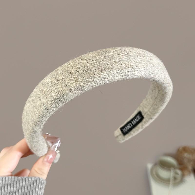 Wolle Strick Stirnband Haarbänder Damen Mädchen Schwamm Gepolstert Einfach Haarreif Band Lünette Haaraccessoires Herbst Winter Mode