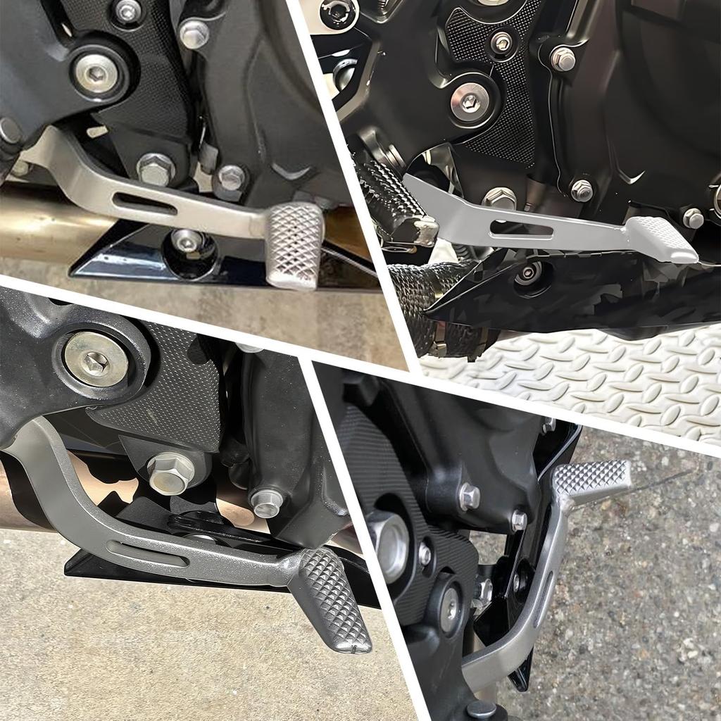 Rear Brake Lever for 2018-2025 Ninja 400, Ninja 500, Z400, Z500, Ninja e-1 ABS, Motorcycle Foot Pedal Accessories Replacement (Silver)