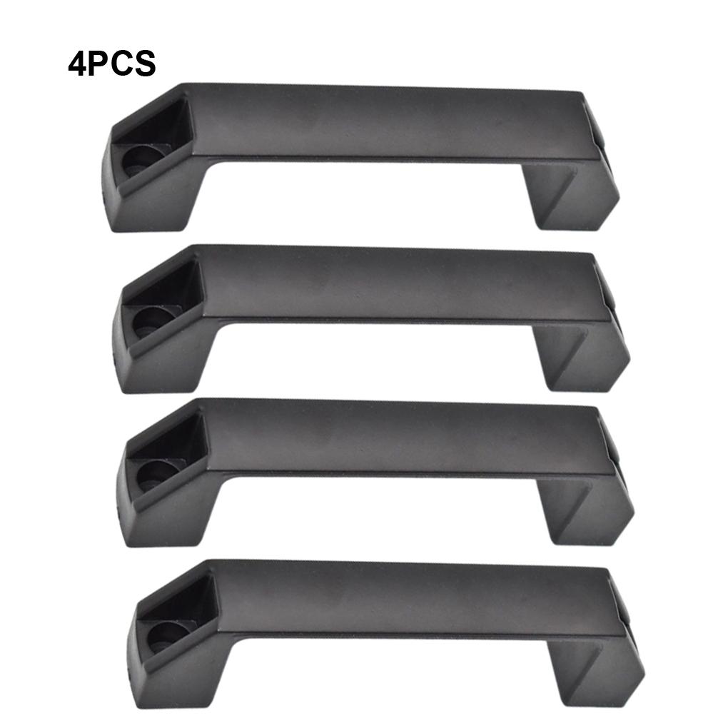 4PCS Black Nylon Plastic Door Grab Handles Heavy Duty Durable Replacement for Motorhome Caravan Boats RV Accessories