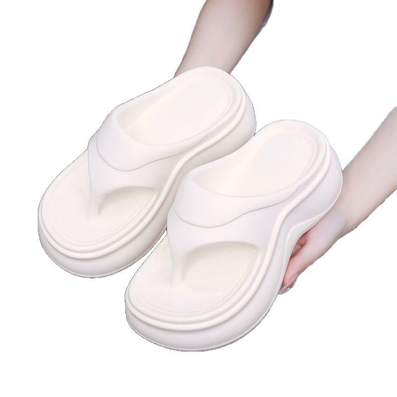 Thick-soled slippers women's summer outer wear high-end flip-flops women's slippers eva beach sandals