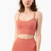 Women Comfortable Yoga Vest Pilates Sports Bra Summer Solid Beauty Back Fitness Longline Yoga Bra