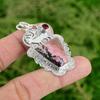 925 Sterling Silver Natural Rhodonite Mozambique Garnet Wife New Pendant Jewelry