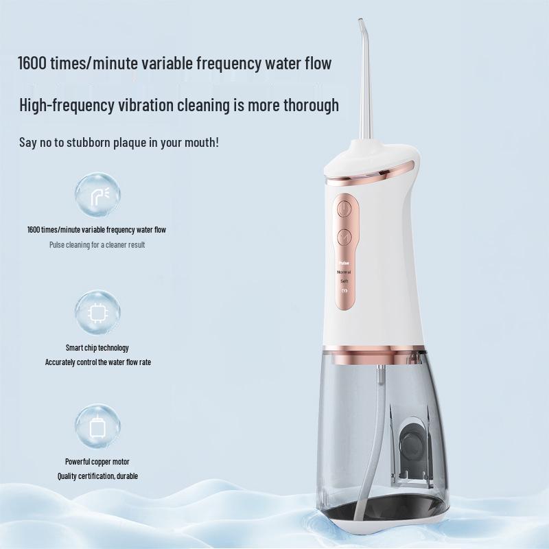 Portable Rechargeable Water Flosser for Teeth Cleaning and Tartar Removal