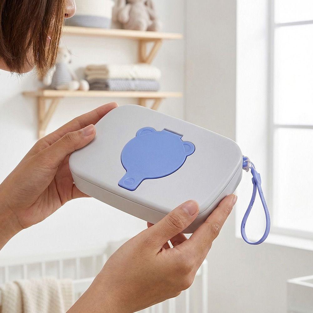 Flip Cover Portable Wet Tissue Box Silicone Seal Travel Wipe Holder  Outdoor Activities