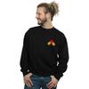 Disney Mens Mickey Mouse Backside Breast Print Sweatshirt