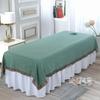 Thickened Cotton Linen Massage Bed Sheet - Solid Color