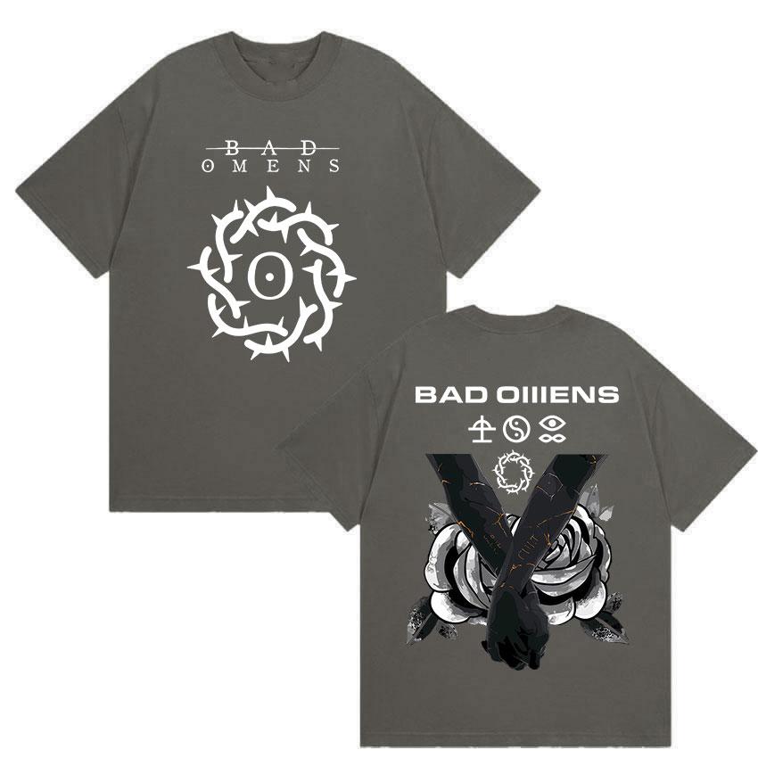 Rock Band Bad OUnisexs Graphic T Shirt Unisexs Gothic Vintage Short Sleeve Tshirts Summer High Quality Cotton Tshirt Y2k Streetwear