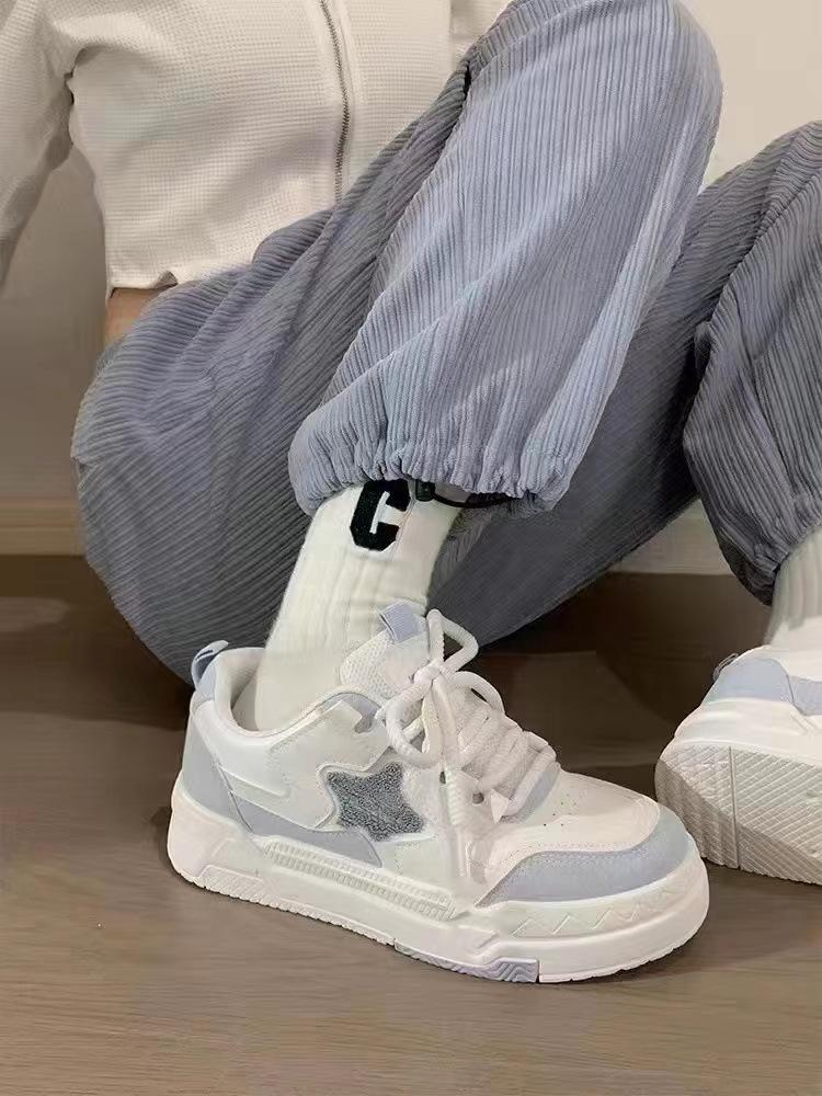 Comfortable platform white shoes women's autumn and winter increase ins tide 2025 new versatile casual sports shoes running board shoes