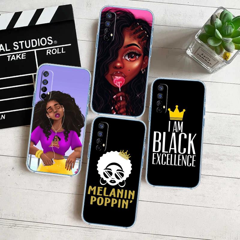 RP57 Poppin Black Girl Phone Case for Motorola Moto G40 G04 G05 One Ace Action Fusion + Plus Hyper Macro Vision Zoom