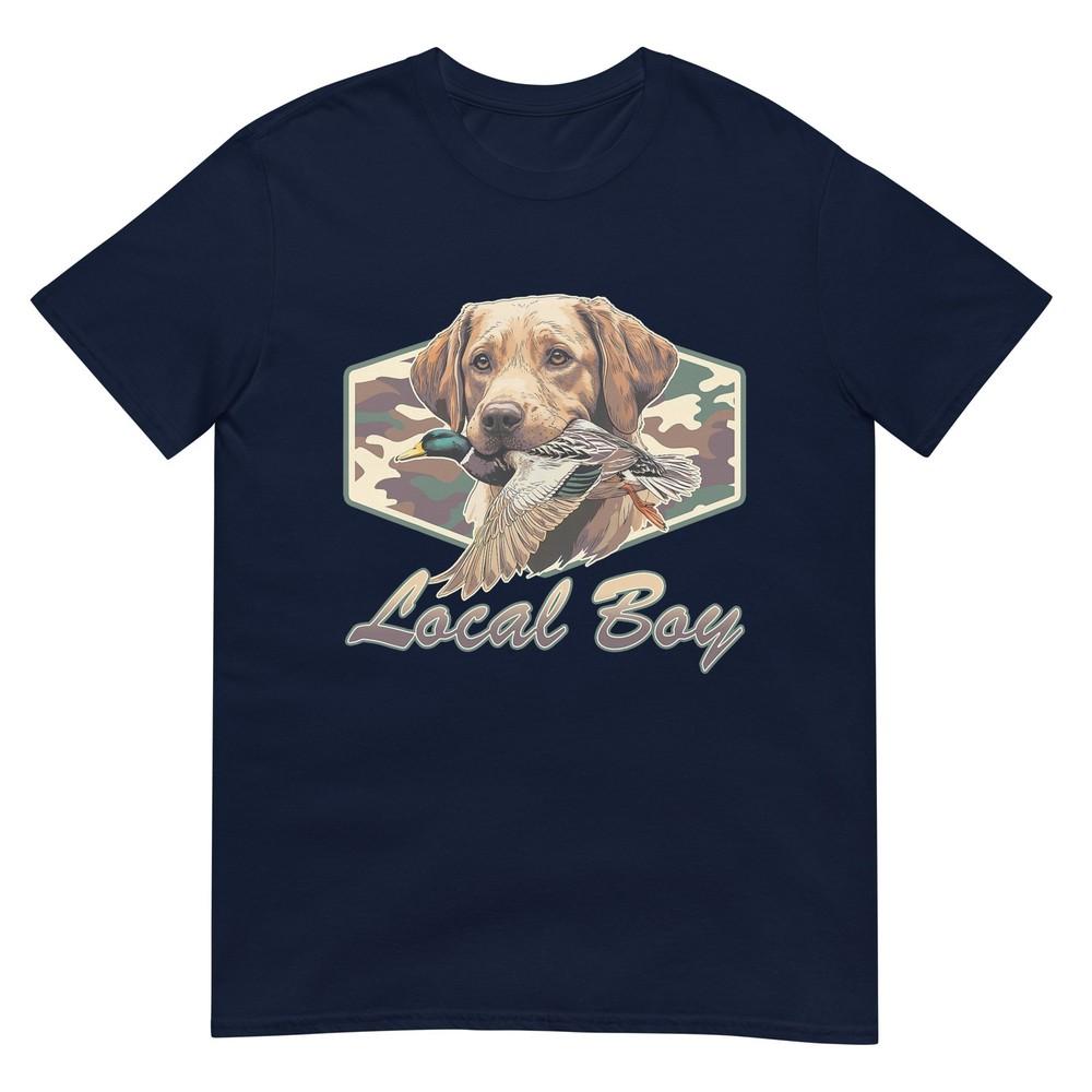 Camo Southern Local Boy Labrador Duck Hunting Outdoor Nature Tshirt S
