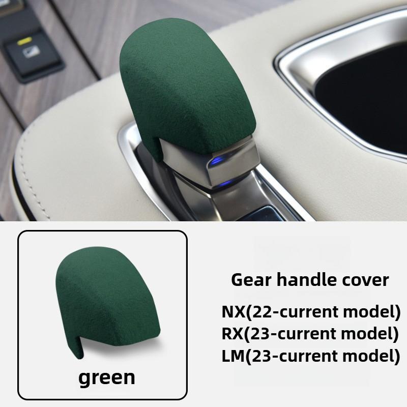 

For 2025 RX350h NX LM Luxury Suede Gear Shift Cover Alcantara Shift Knob Cover Car Interior Modification Auto Accessories