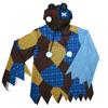 Clearstone Neo Zombie Cosplay Halloween Broken Bear Unisex Blue