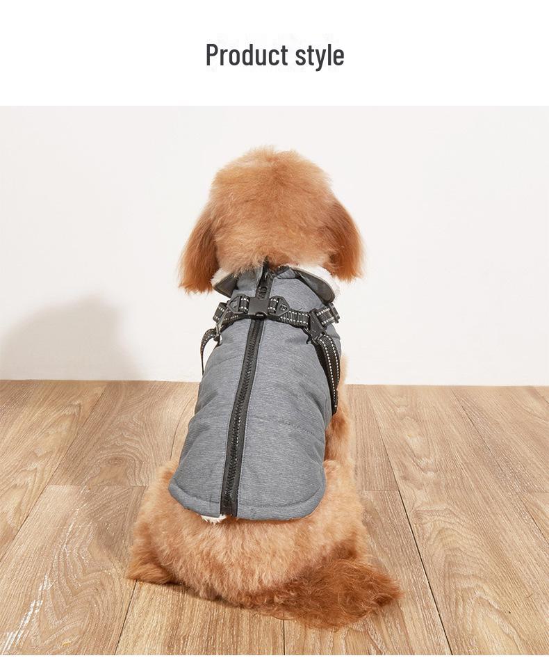 Reflective Winter Cotton Dog Coat for Small Breeds: Warm and Cozy Apparel for Corgis and Teddy Dogs
