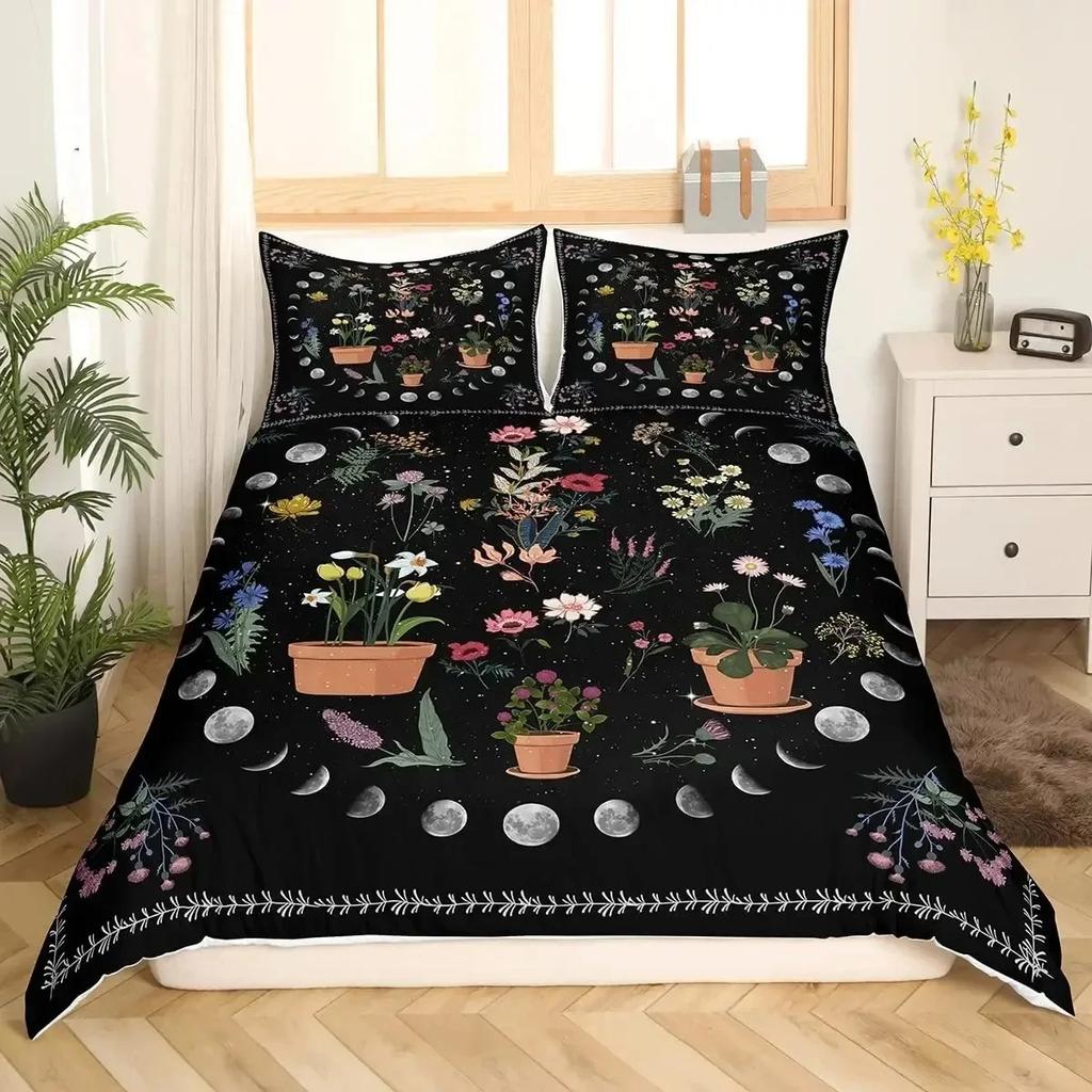 3D Viking Runes Bedding Set Viking Constellation Pattern Duvet Cover Set Double Single Size Nordic Style Washed Microfiber