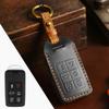 Leather Protector Fob Case for Volvo S60 S80 V60 XC60 XC70 S60L V40 XC90 Keyless Go Remote Car Key Cover Keychain Accessories