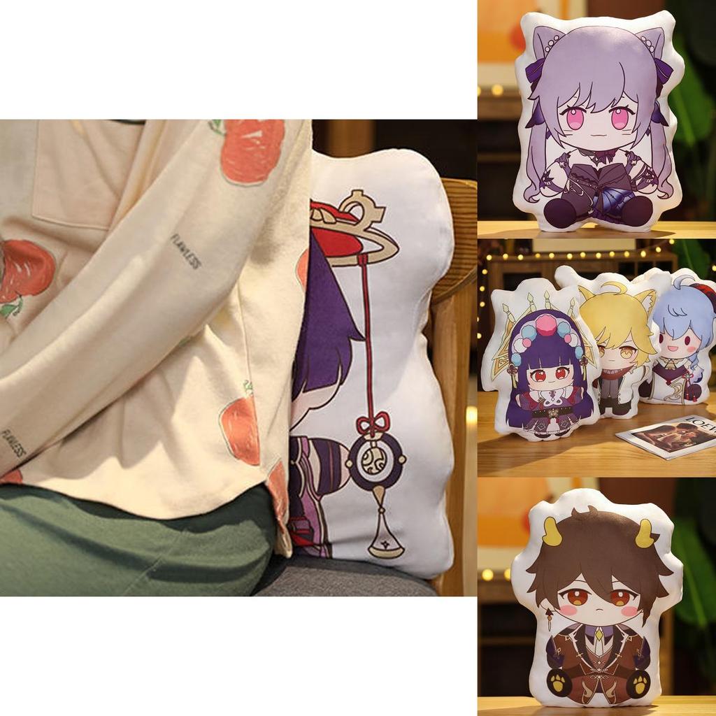 Soft Genshin Impact Plush Pillow Toys Characters Cushion Hugging Pillow For Game Fans