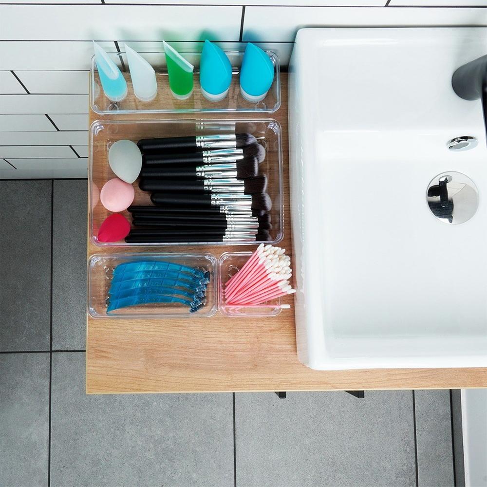 Container Organizer Boxes for Cosmetics Jewelry Brushes for Drawers Cabinets