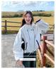 Women's Light Luxury Color Block Hooded Windbreaker - Spring/Autumn Slim Fit Casual Jacket (2025)