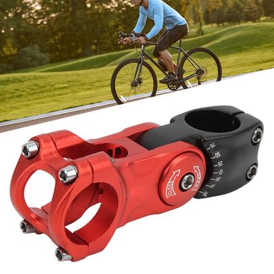   Bike Hollow Stem CNC Machining   Handlebar Extender for Mountain Road Bike Red and Black