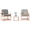 3 Piece Garden Lounge Set Solid Douglas Fir Wood