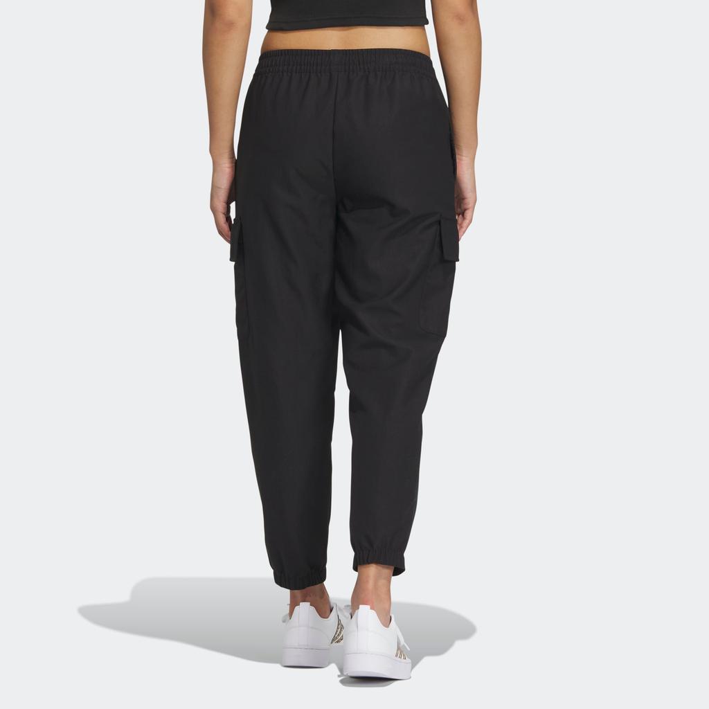 Adidas Neo Elastic Waist Joggers with Drawstring Women Bottoms Black IK3436