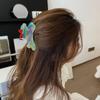 Scratch Bow Acetate Hair Clips Women Hairgrips Ponytail Holder Animal Hair Claws Korean Shark Clip