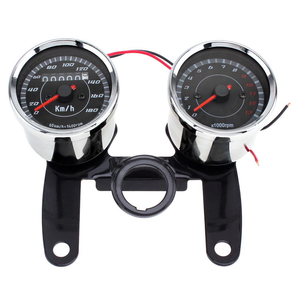 Universal 3-3//8/" GPS 200MPH 300KM//H Velocímetro calibre Retroiluminación LED Rojo para Coche