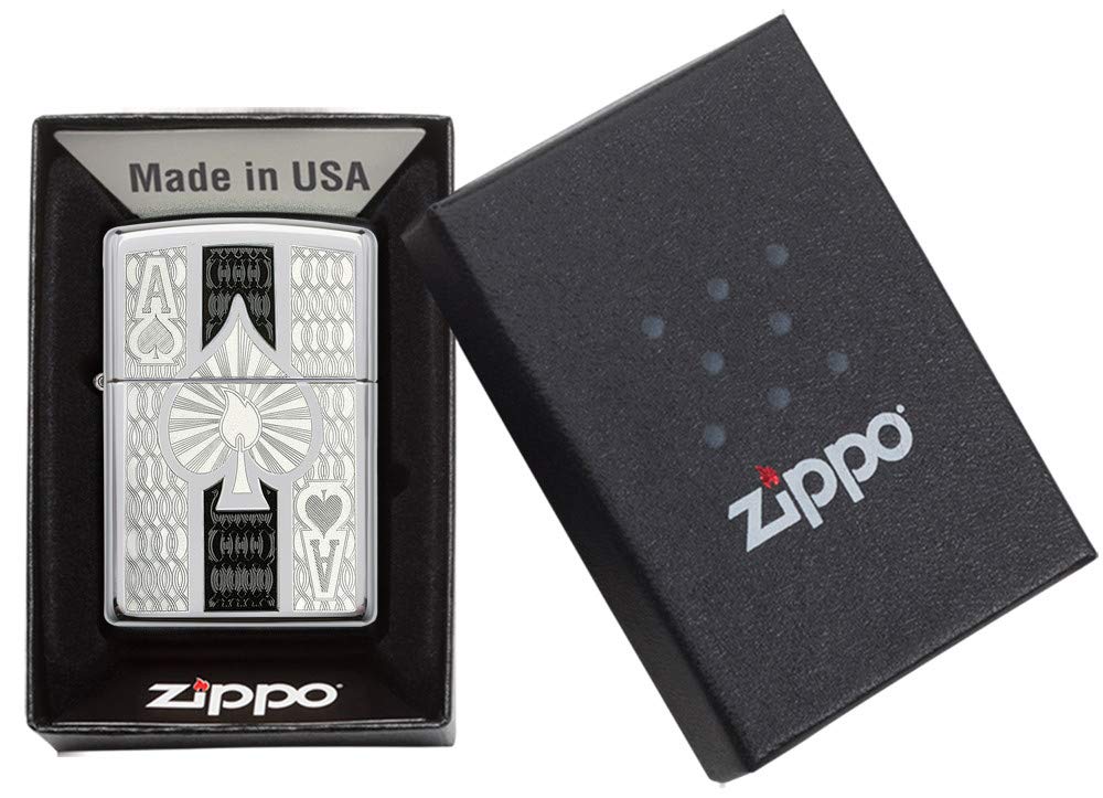 ZIPPO Ace Lighters High Polish Chrome Ace [Used]