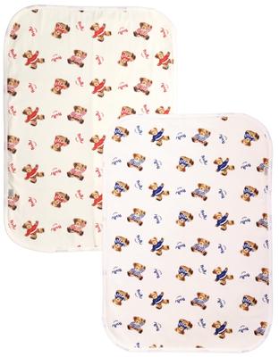 La Kissa Diaper Changing Diaper 2 Selectable Design Bear Blue Sheet, Sheet, Waterproof, Pieces, Baby, Pet, (Red + Bear)