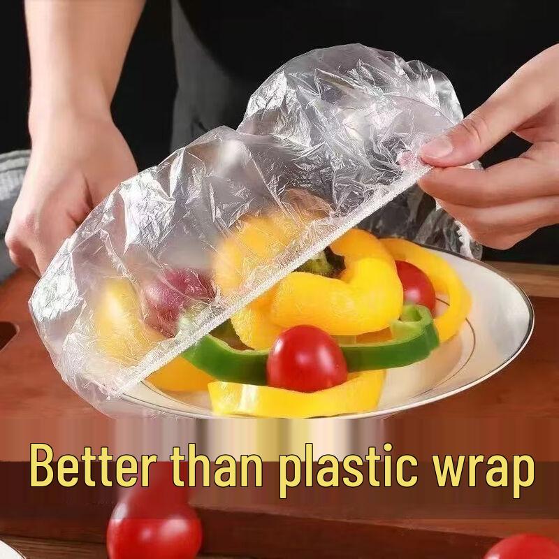 Disposable Elastic Food Covers, 100 Pcs