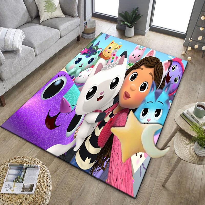 Colorful Friends Dollhouse Office Rug Chair Mat, Game Carpet, Suitable for Front Door, Bedroom, Living Room, Desk, Holiday Gift