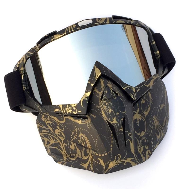 Lightweight High-strength Winter Snow Sports Ski Snowboard Snowmobile Face Mask Shield Goggles Glasses