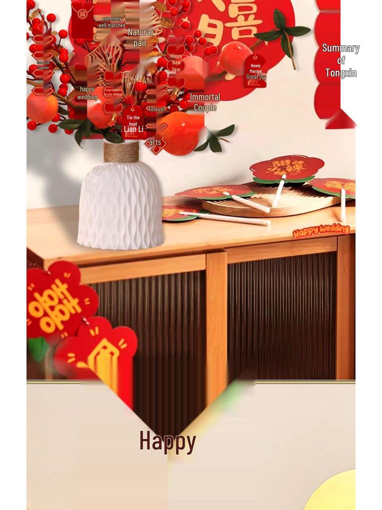 Bridal Arrangement Wedding Gift Plant Ornament for Living Room and Engagement Decorations