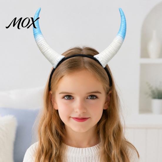 Fantasy Cosplay Hörner Halloween Widderhorn Haarband, Abnehmbares Teufelskopfstück für Karnevalsparty, Festival Haaraccessoire, Bühnenrequisite Retro Simulation