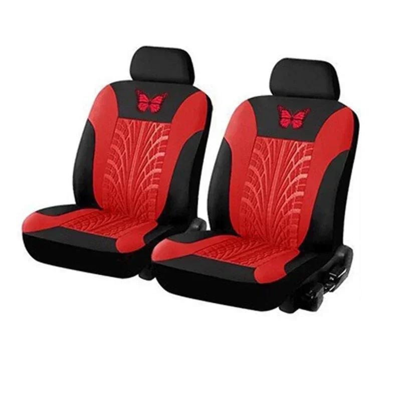 Funda de Asiento de Coche Juego Completo, Funda de Asiento para Coche Bordada con Patrón de Mariposa Universal