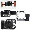 Aluminum Camera Cage Rig with Cold Shoe Mount 1/4inch Threaded Holes Camera Bracket for R50V Camera Accessories