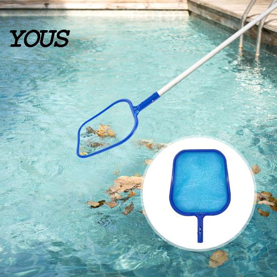 Manual Pool Suction Head Vacuum Cleaner with Detachable Pole And Leaf Bag, Above Ground Skimmer Net, for Swimming Pools, Ponds, Fountains,
