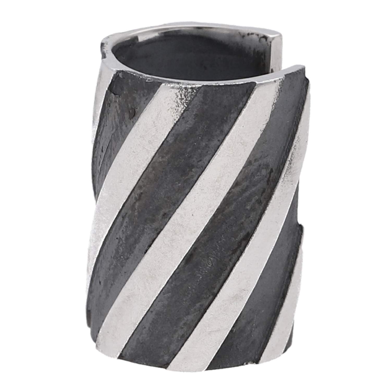 

Shinjuku Gin no Kura Vertical Slash Design Silver Ear Cuff (Single Ear) - 925 Sterling Silver, Non-Pierced Earrings, Ear Clip, Simple Stripe Design