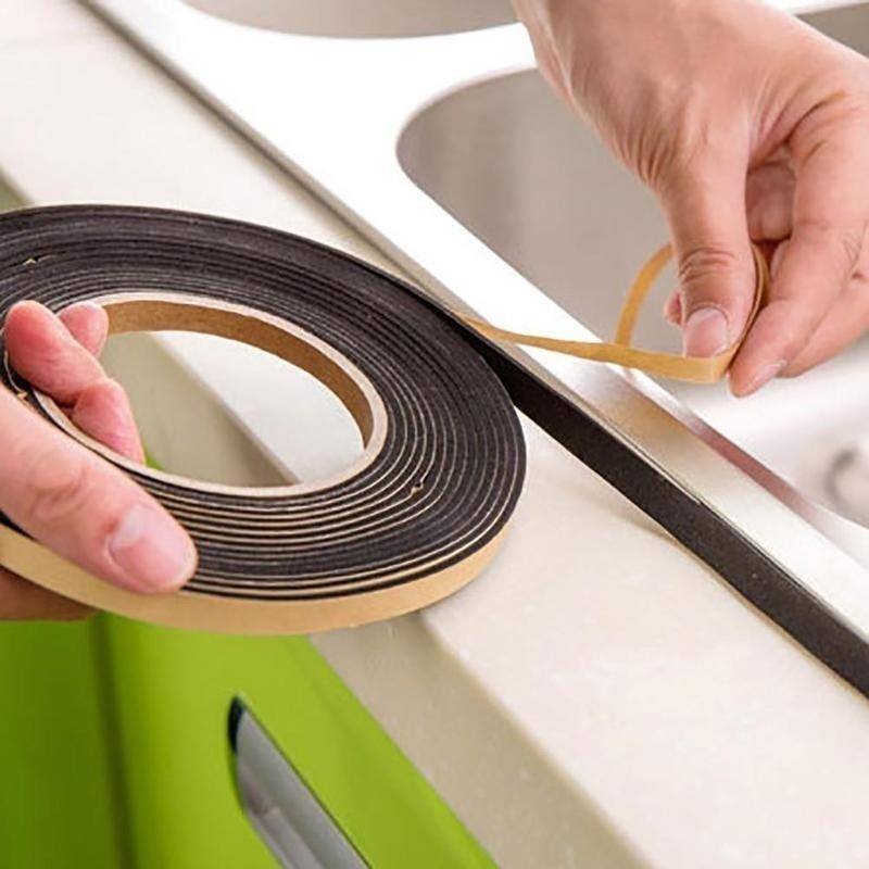 2 Pcs Self-adhesive Seal Strip Kitchen Door Window Gas Stove Sink Basin Edge Trim