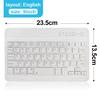 VAORLO Mini Wireless Keyboard Bluetooth Keyboard For Ipad Phone Tablet Rubber Keycaps Rechargeable Keyboard For Android Ios Windows