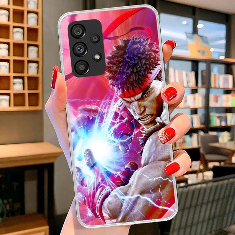 Game S-Street F-FighterS Phone Case For Samsung Galaxy A12 A22 A32 A52 A72 A02S Phone Case Note 20 Ultra 10 S10 Plus A51 A71 A50