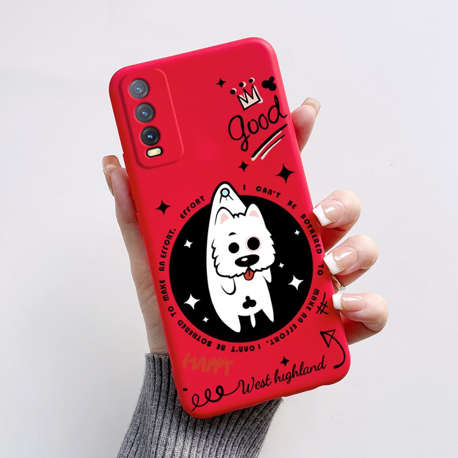 Soft Case For Vivo V2027 Cover Vivo Y11s Y12s Y12a Y20 Y20s Y20i Phone Cases Cute Rabbit Panda Pattern Silicon Capas For Y20 20S