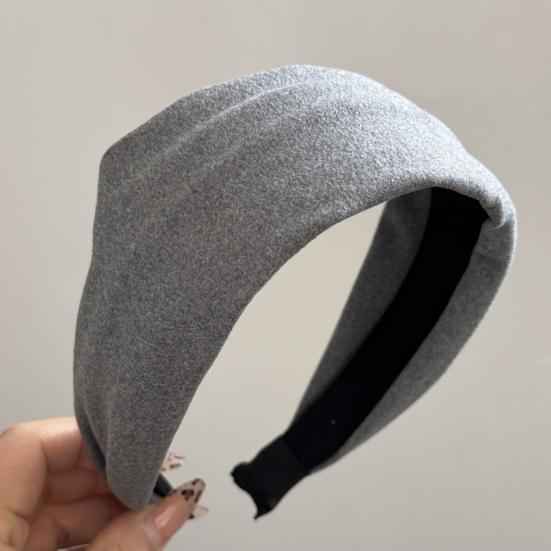 Breitkrempiges Stirnband Verdickte Schwammpolsterung Weicher Strickstoff Haarreif Herbst Winter Vielseitig Haar