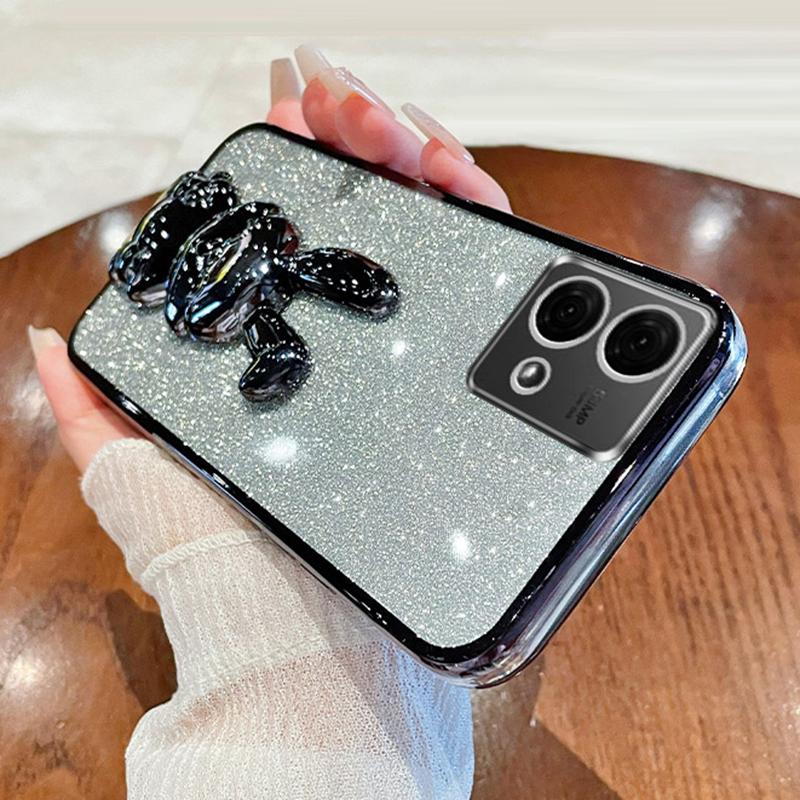 For Motorola Moto G84 5G Slim Case Cute Rabbit Anti-Shock Kickstand Phone Case