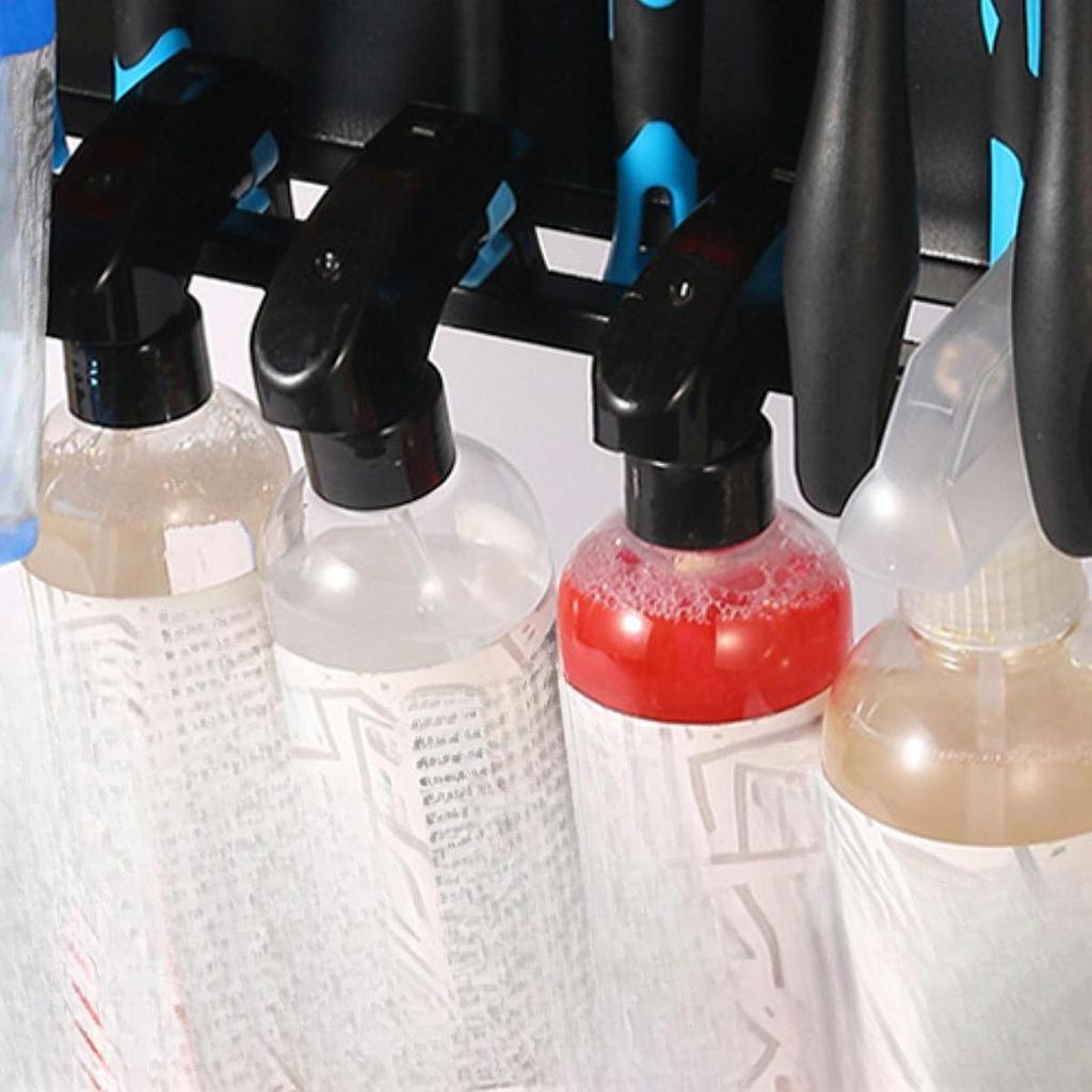 Spray Bottle Storage Rack Car Cleaning Brush Holder Wall Mounted Brush Organizer Auto Cleaning Detailing Tools Storage Hanger