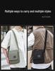 Men's Retro Canvas Crossbody Bag - Small Square Design for Business & Casual Commute