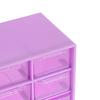 Transparent Six Grid Drawer Box Multi-Layer Desktop Storage Box Dustproof Organizing Box For Office Supplies Stationery Jewelry