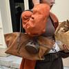 Vintage Übergroße Wildleder Handtasche Damen Schultertasche und Geldbörsen Luxus Design Taschen Geräumige Lässige Große Kapazität Tragetaschen