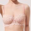 French Lace Seamless Bra Large Breasts Make You Look Smaller Ultra-thin Small Breasts Push-up Anti-sagging Nude Bra